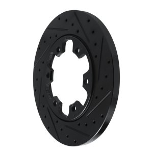 Ford Transit-150 Brake Rotor (1) - Rear Right - R1 Concepts - Drilled & Slotted - Black - `15-`25 Ford Transit-150 Brake Rotor (1) - Rear Right - R1 Concepts - Drilled & Slotted - Black - `15-`25